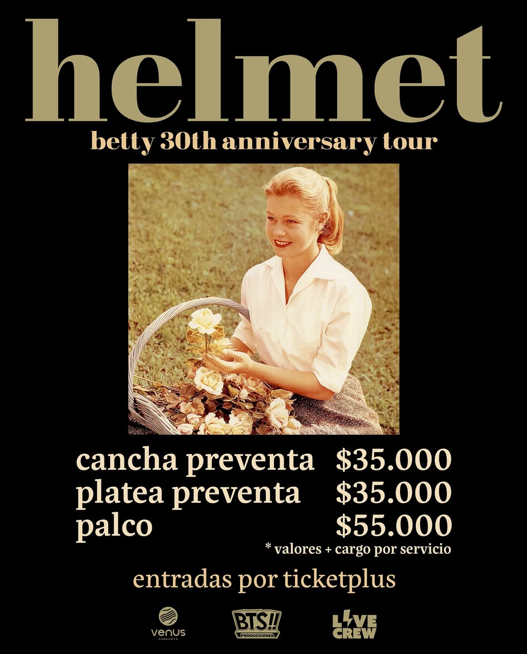 Helmet vuelve a Chile por los 30 años de 